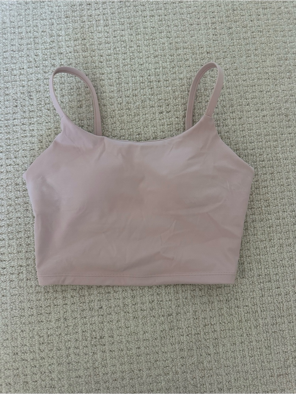 Light Mauve Cropped Tank Top